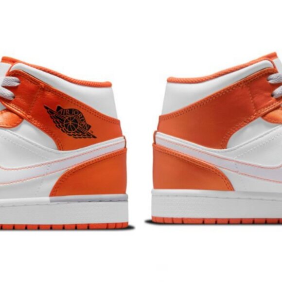 AIR JORDAN 1 MID Men – Electro Orange/Black-white